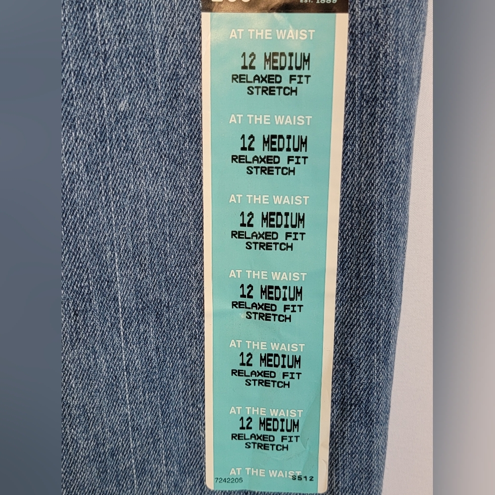 NWT Lee Relaxed Straight Leg Blue Denim Jeans Size 12M - Picture 8 of 12